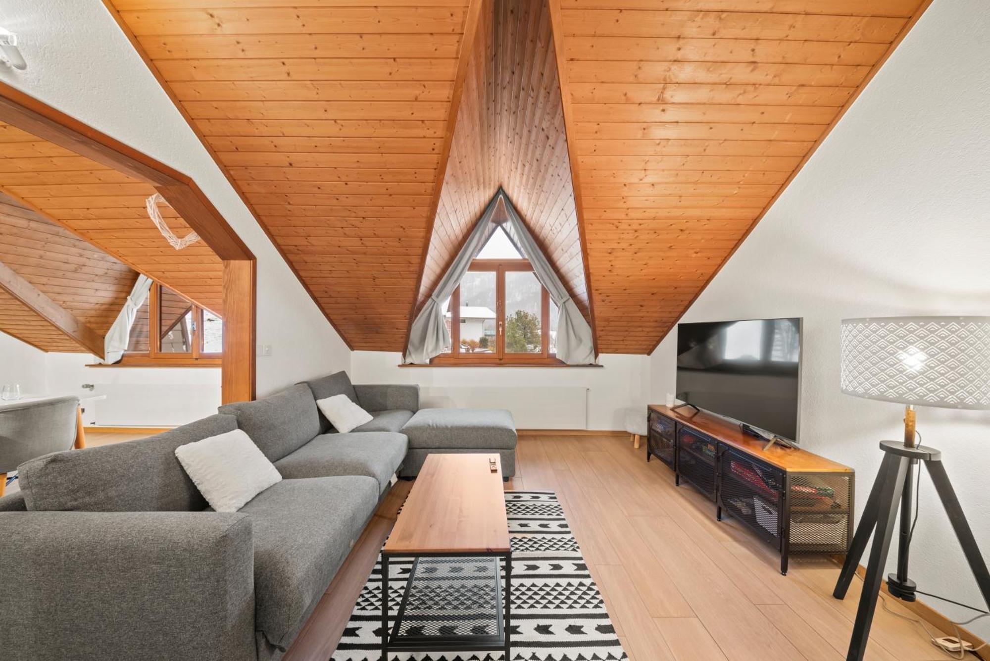 Cosy appartement lumineux et spacieux à Charmey Esterno foto